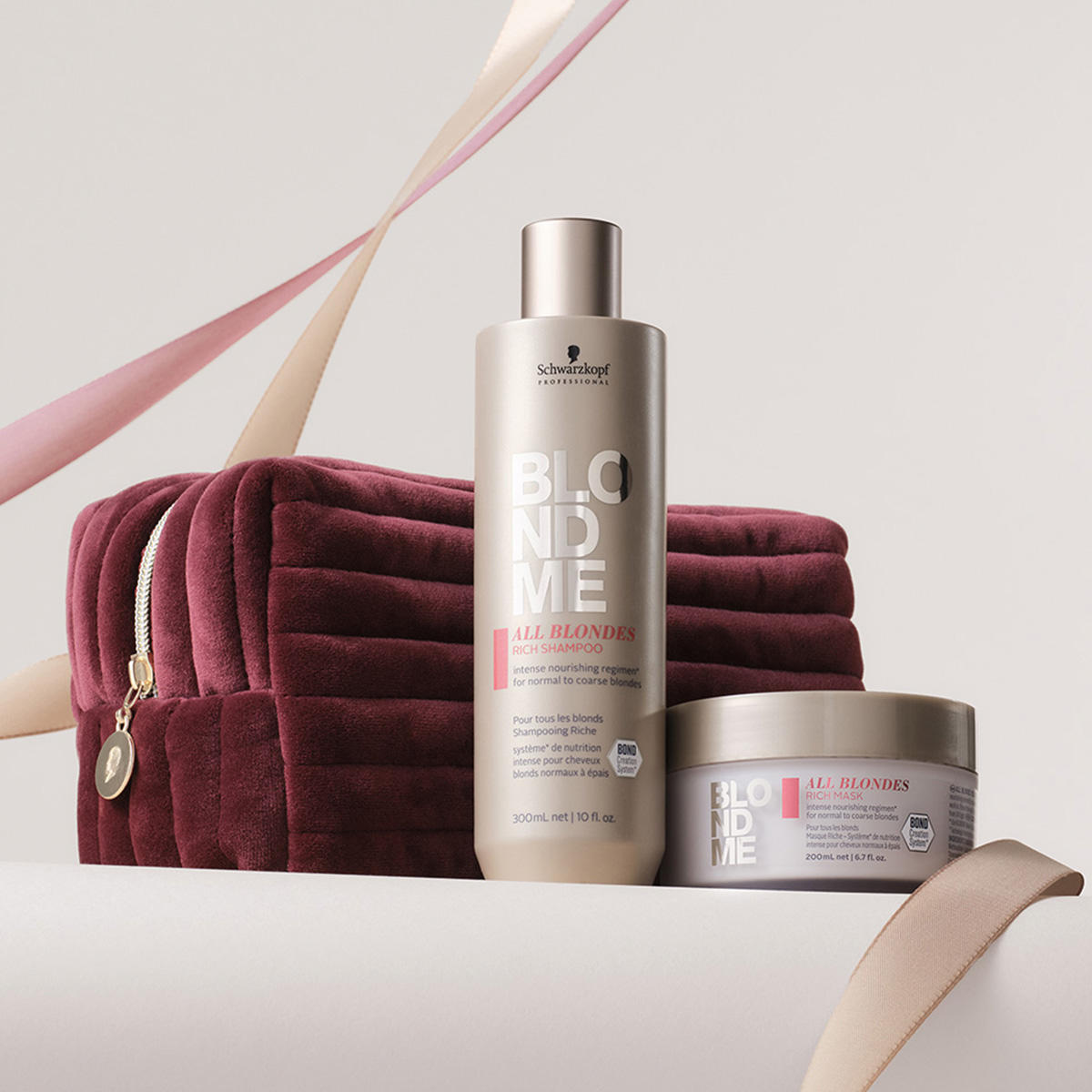 SCHWARZKOPF - TROUSSE BLONDME RICHE - SHAMPOO + MASQUE