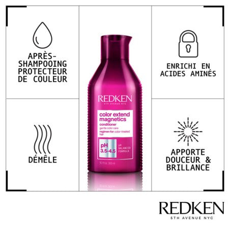 REDKEN - Après-shampooing cheveux colorés - COLOR EXTEND MAGNETIC CONDITIONER - 300ML