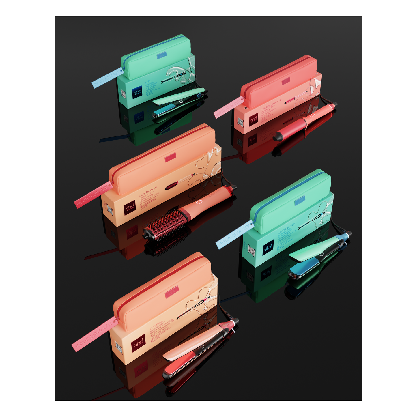 GHD -Duet Blowdry 2 en 1 - Collection Jelly