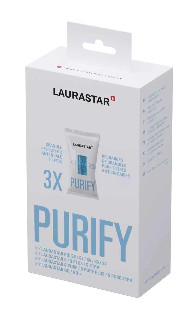 LAURASTAR - 3 Recharges de granulés pour filtres anticalcaires - Purify