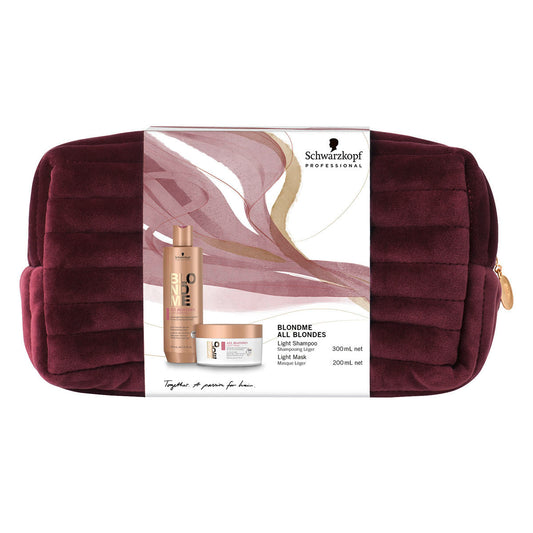 SCHWARZKOPF - TROUSSE  BLONDME LEGER / LIGHT - SHAMPOO + MASQUE