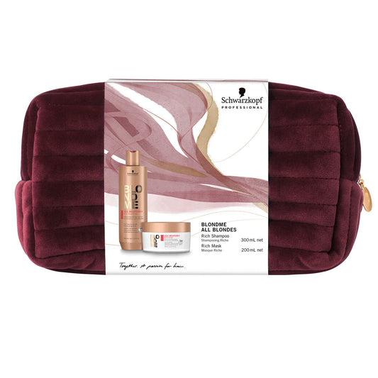 SCHWARZKOPF - TROUSSE  BLONDME RICHE - SHAMPOO + MASQUE