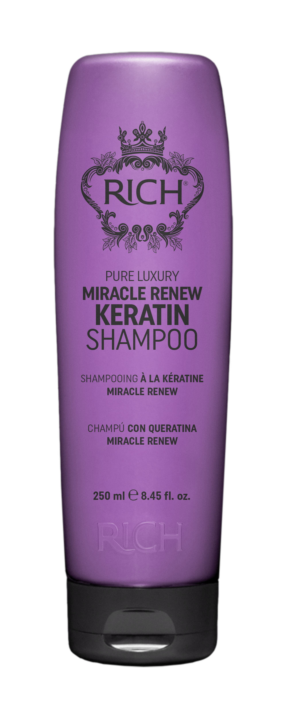 RICH HAIR CARE -  Pure Luxury Miracle Renew Keratine - Shampooing à la kératine miracle renew - 250 ML