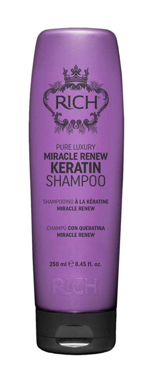 RICH HAIR CARE -  Pure Luxury Miracle Renew Keratine - Shampooing à la kératine miracle renew - 250 ML