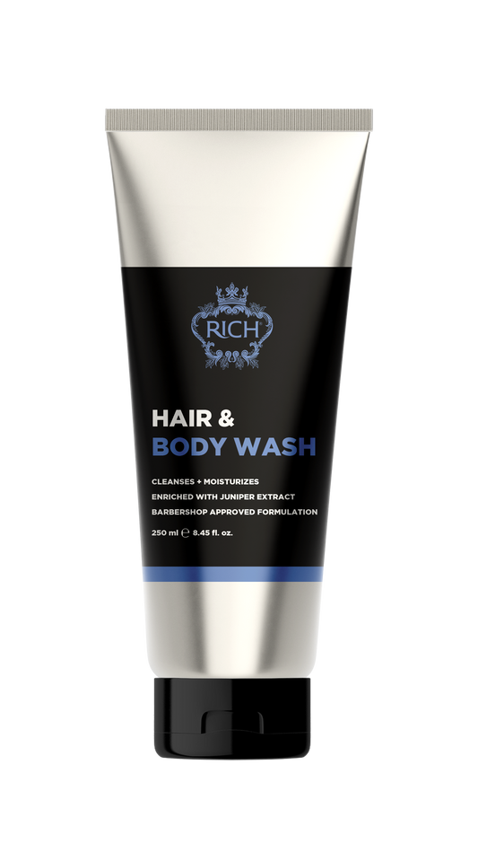 RICH HAIR CARE - Hair & Body Wash - 2 EN 1 Corps et cheveux gamme homme - 250 ML