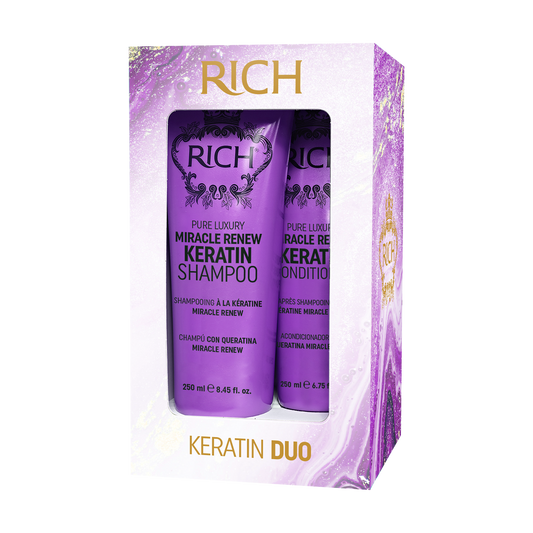 RICH HAIR CARE - Keratin DUO - Coffret shampooing + Aprés shampooing à la kératine - 250 ML