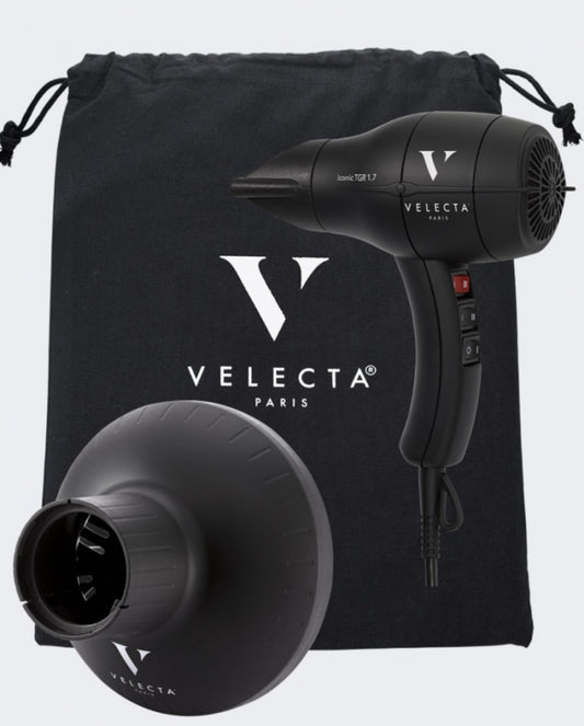 VELECTA - Coffret  Sèche Cheveux - ICONIC 1.7 Noir + Diffuseur