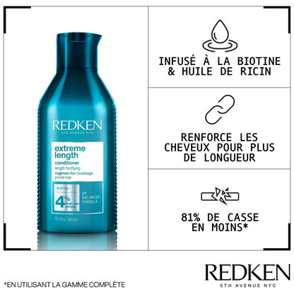 Redken - Extreme Length - conditioner - cheveux cassants - 300 ml