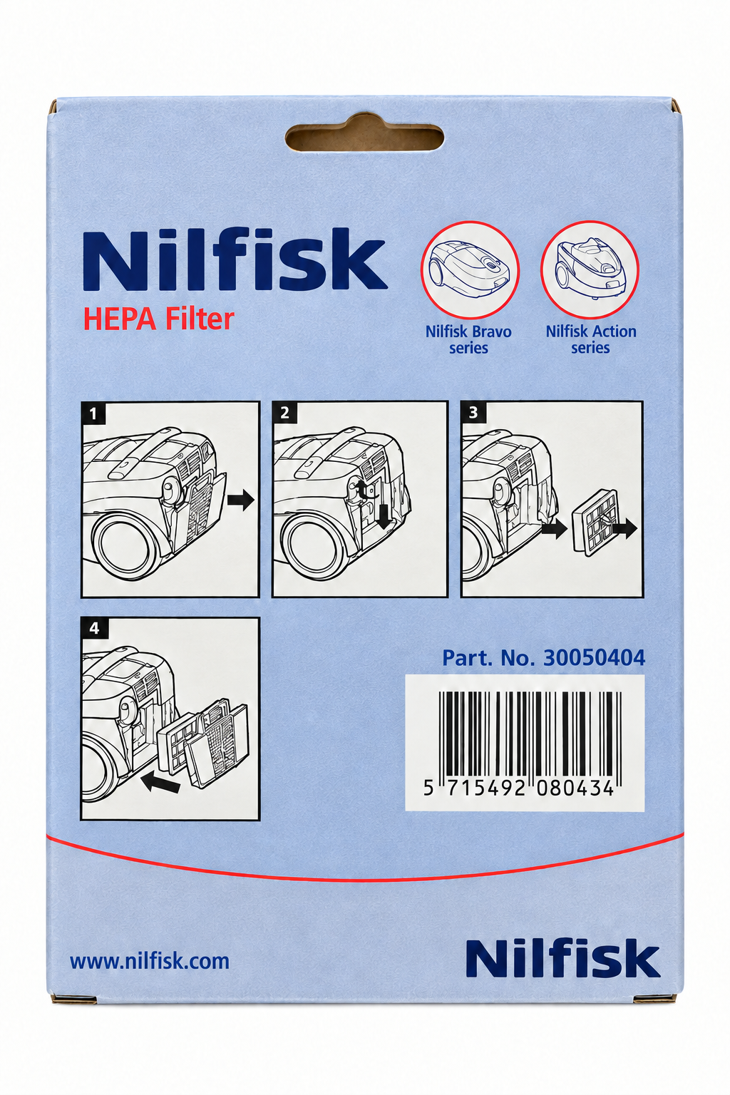 NILFISK - Filtre HEPA Nilfisk original - Réf. 30050404