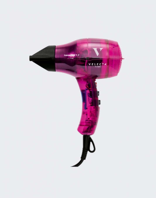 VELECTA - Sèche cheveux Fuchsia - TGR 1.7 - Transparent fuchia
