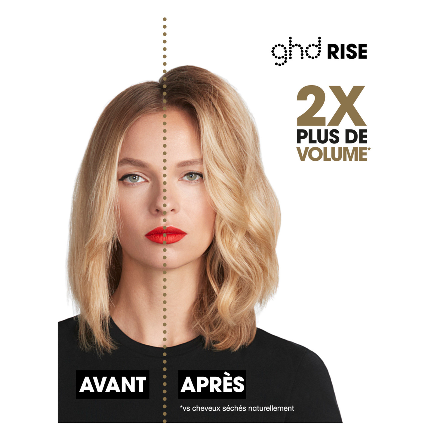 GHD - Brosse Rise - Noir