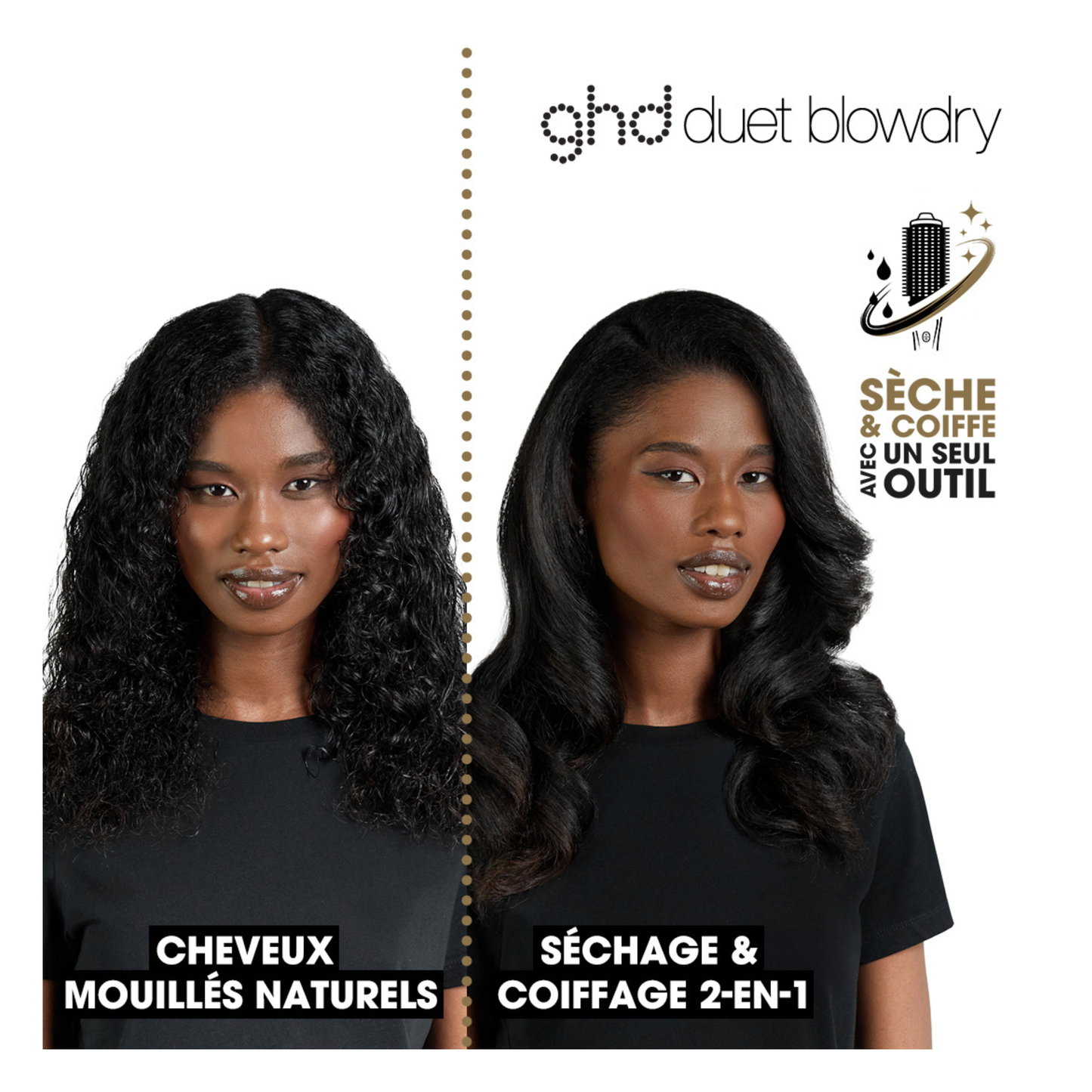 GHD - Duet Blowdry 2 en 1 - Noire