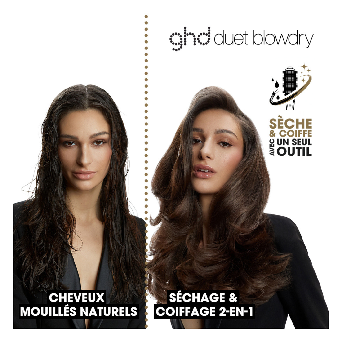 GHD - Duet Blowdry 2 en 1 - Noire