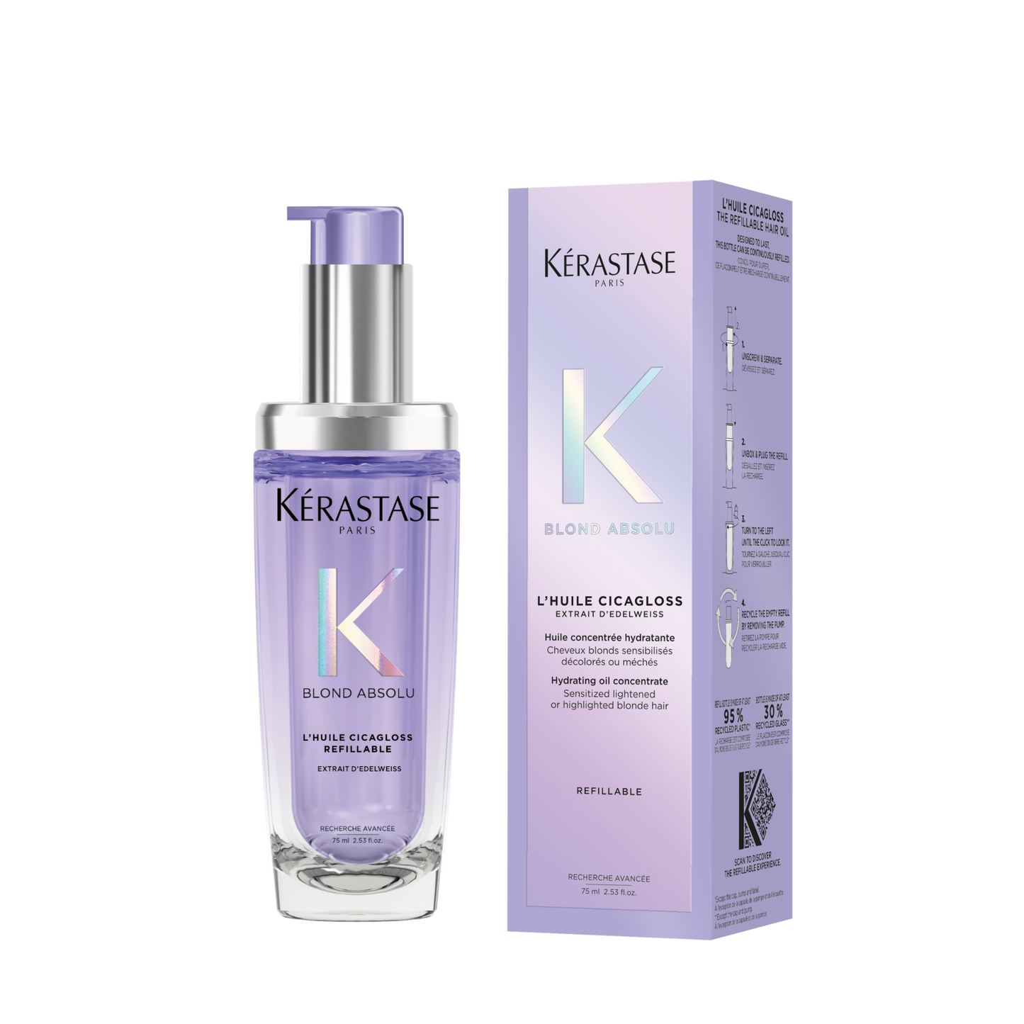 Kérastase - Huile Cicagloss rechargeable - 75ml
