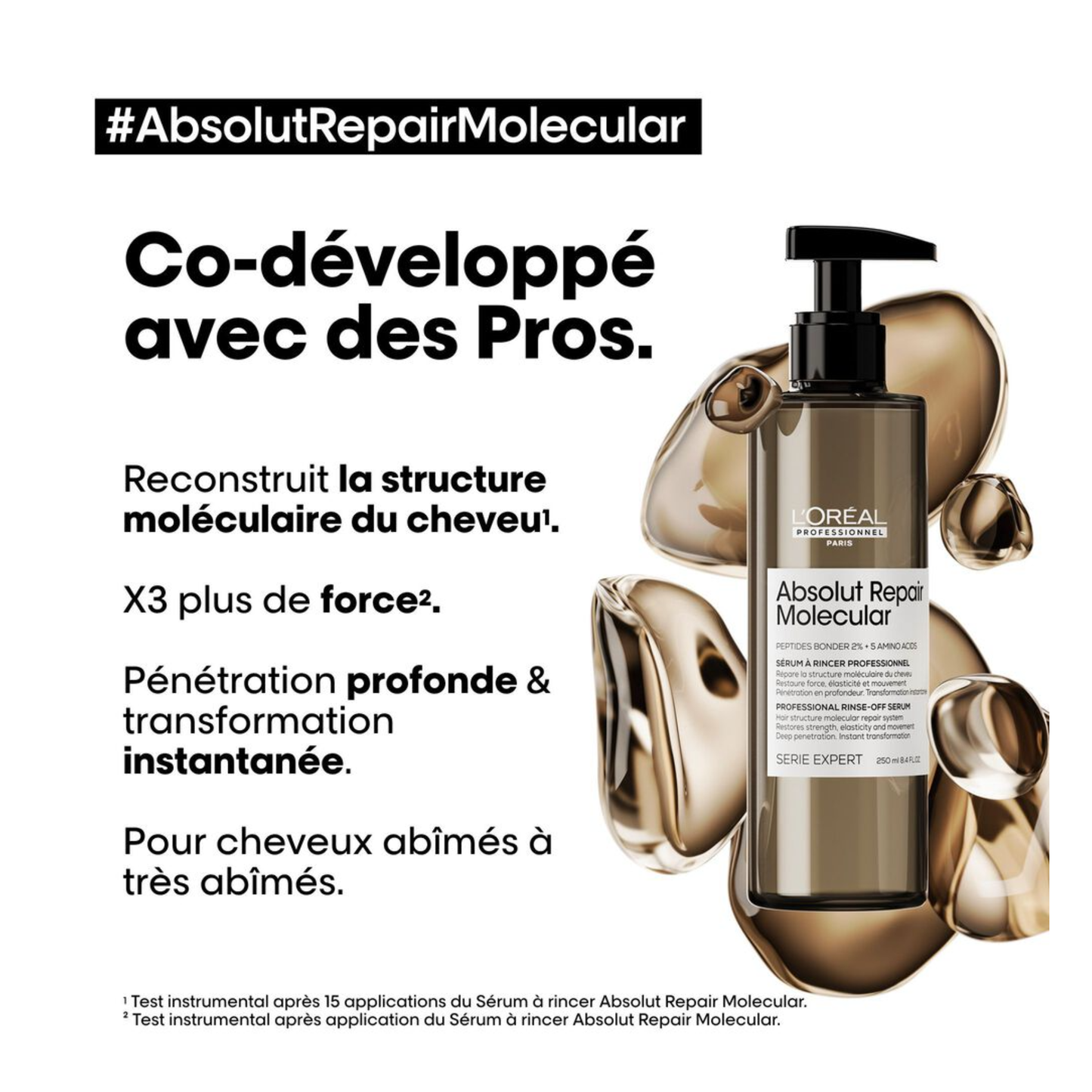 L'Oréal Professionnel - Absolut Repair Molecular - Sérum à rincer - 250 ML