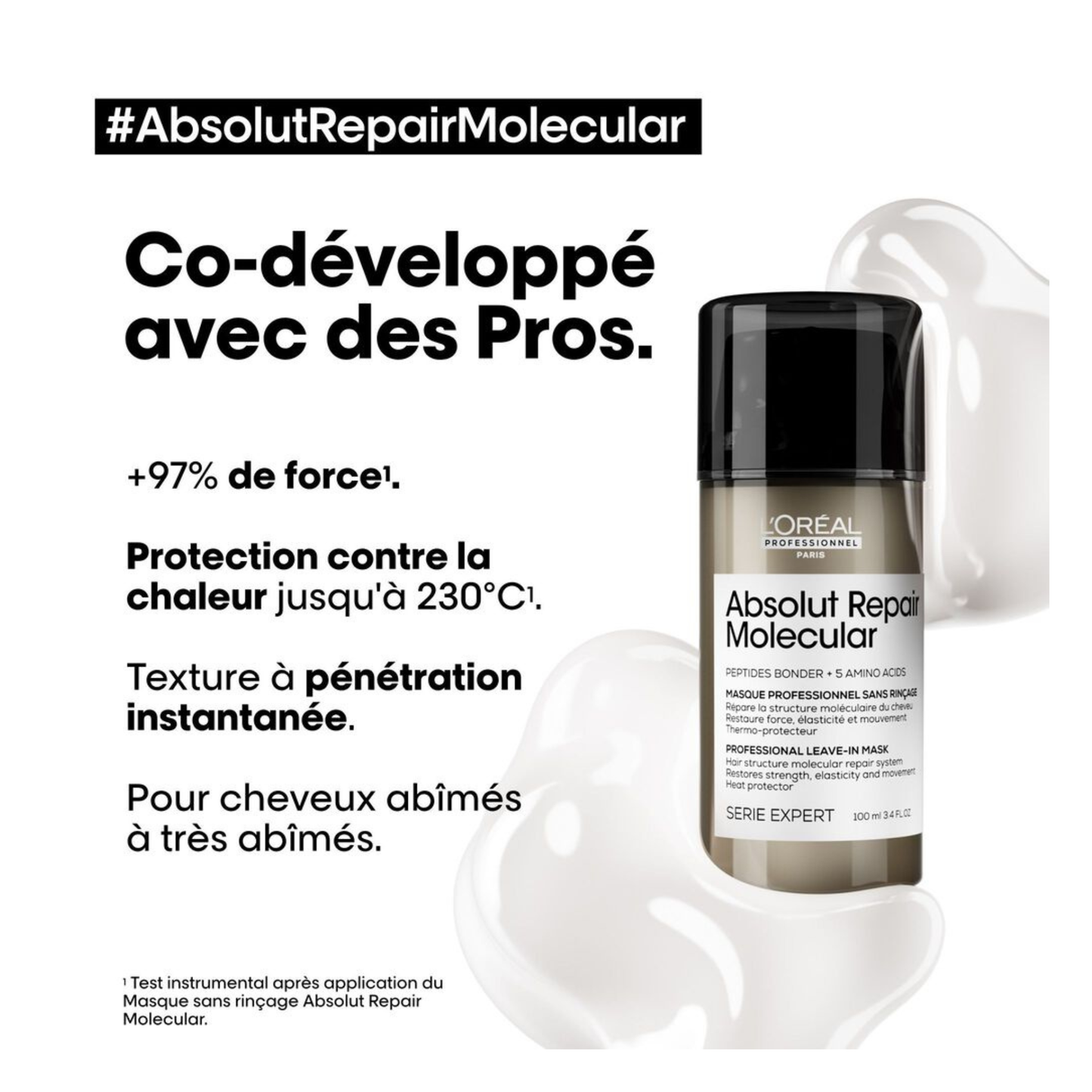 L'Oréal Professionnel - Absolut Repair Molecular - Masque sans rinçage - 100 ML