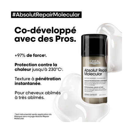 L'Oréal Professionnel - Absolut Repair Molecular - Masque sans rinçage - 100 ML