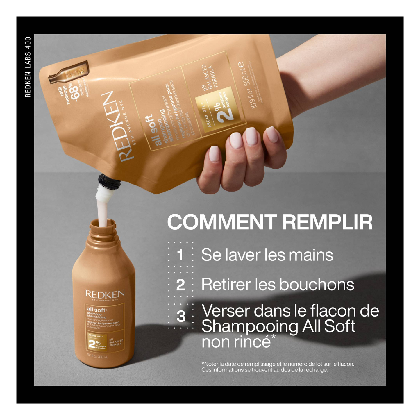 Redken - All Soft - Shampoing - 500 ML - RECHARGE