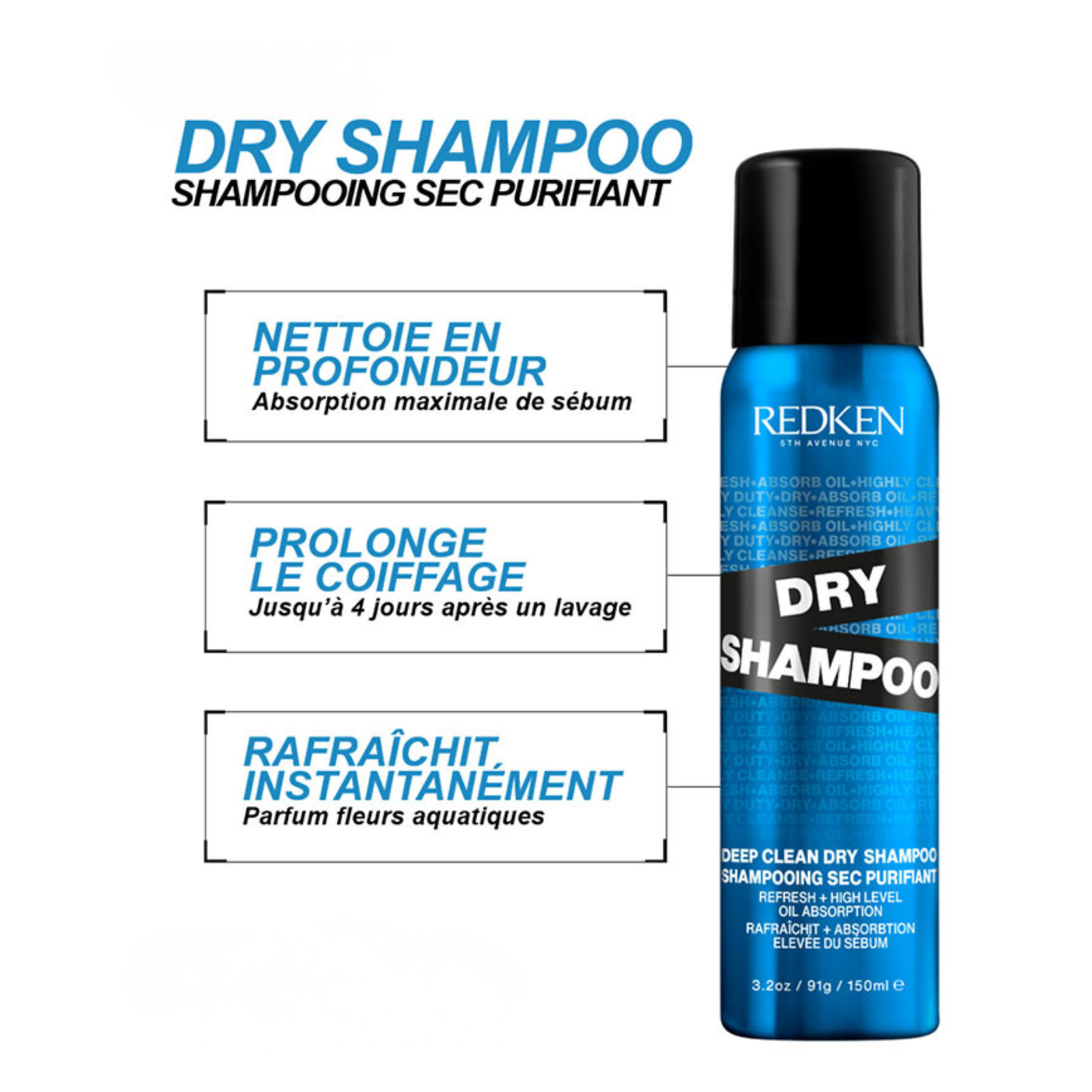 Redken - Dry Shampoo - Shampoing sec purifiant - 155 ML