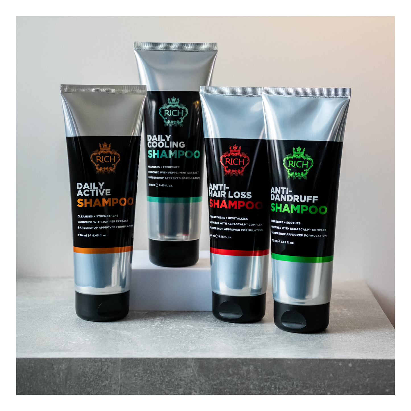 Rich Hair Care - Homme - Shampoing antipelliculaire quotidien - 250 ML