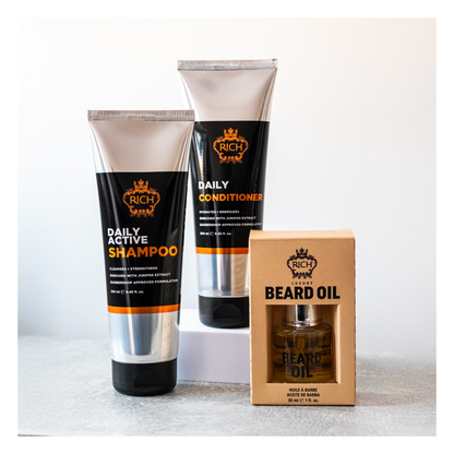 Rich Hair Care - Homme - Shampoing actif quotidien - 250 ML