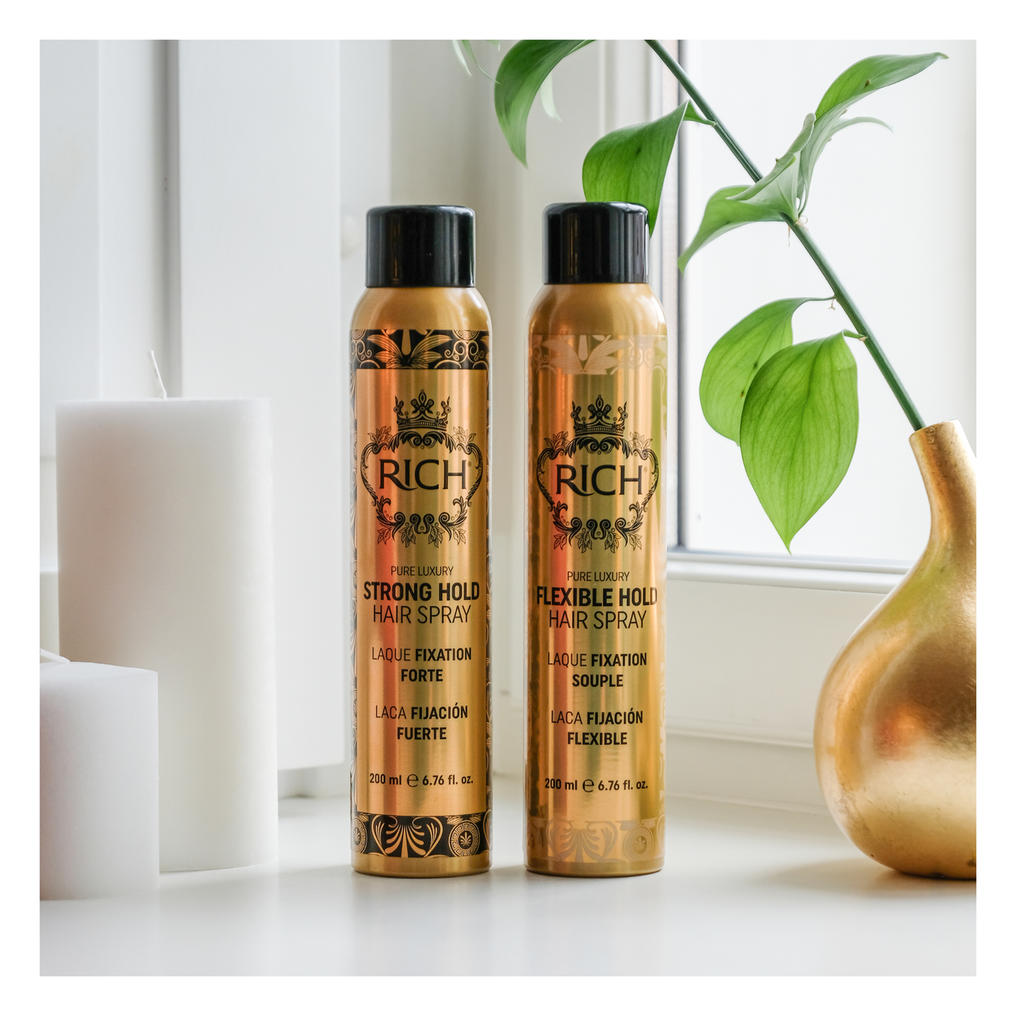Rich Hair Care - Strong hold hair spray - Laque fixation forte - 200 ML