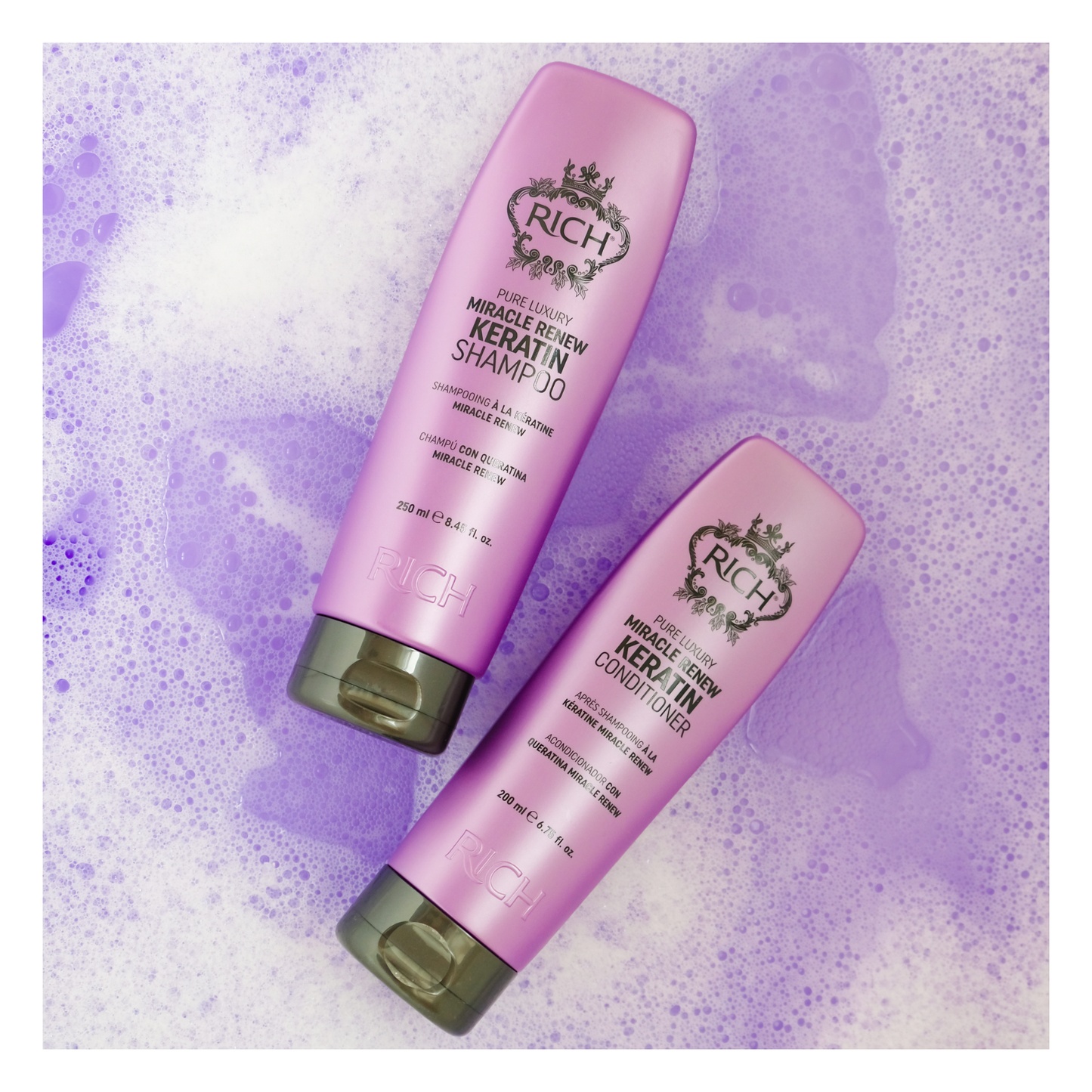 Rich Hair Care - Miracle Renew Keratin - Après shampoing à la kératine - 200 ML