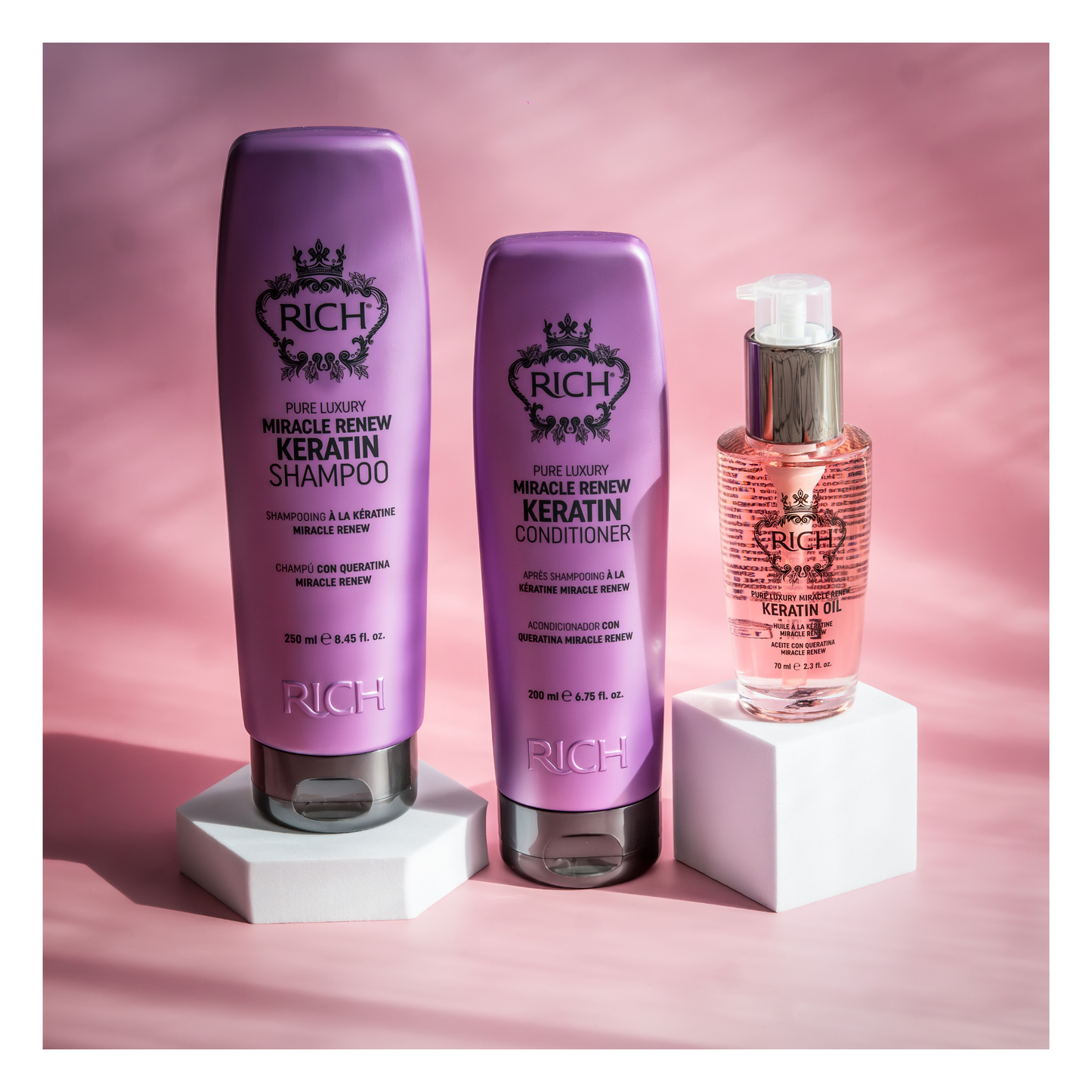 Rich Hair Care - Miracle Renew Keratin - Huile à la kératine - 70 ML