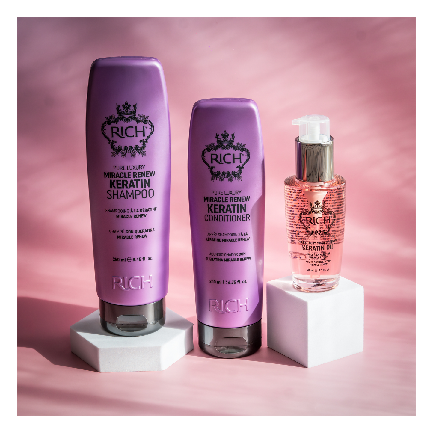 Rich Hair Care - Miracle Renew Keratin - Shampoing à la kératine - 250 ML