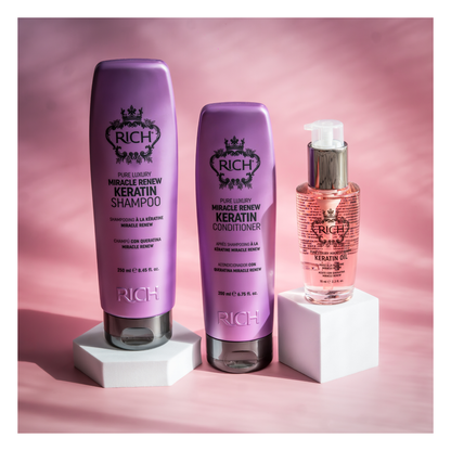 Rich Hair Care - Miracle Renew Keratin - Shampoing à la kératine - 250 ML