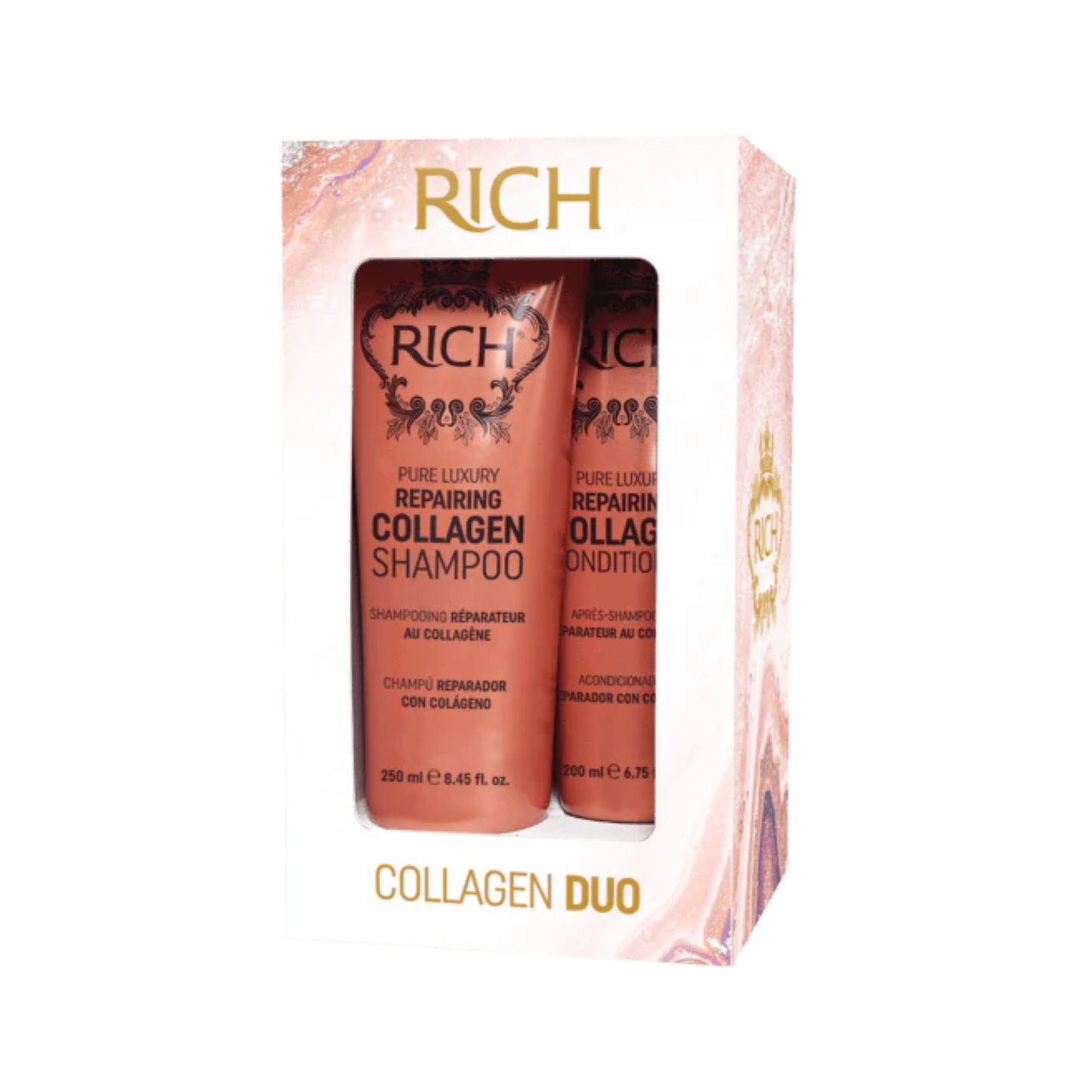 Rich Hair Care - Repairing Collagen - Coffret shampoing + Après shampoing réparateur au collagène