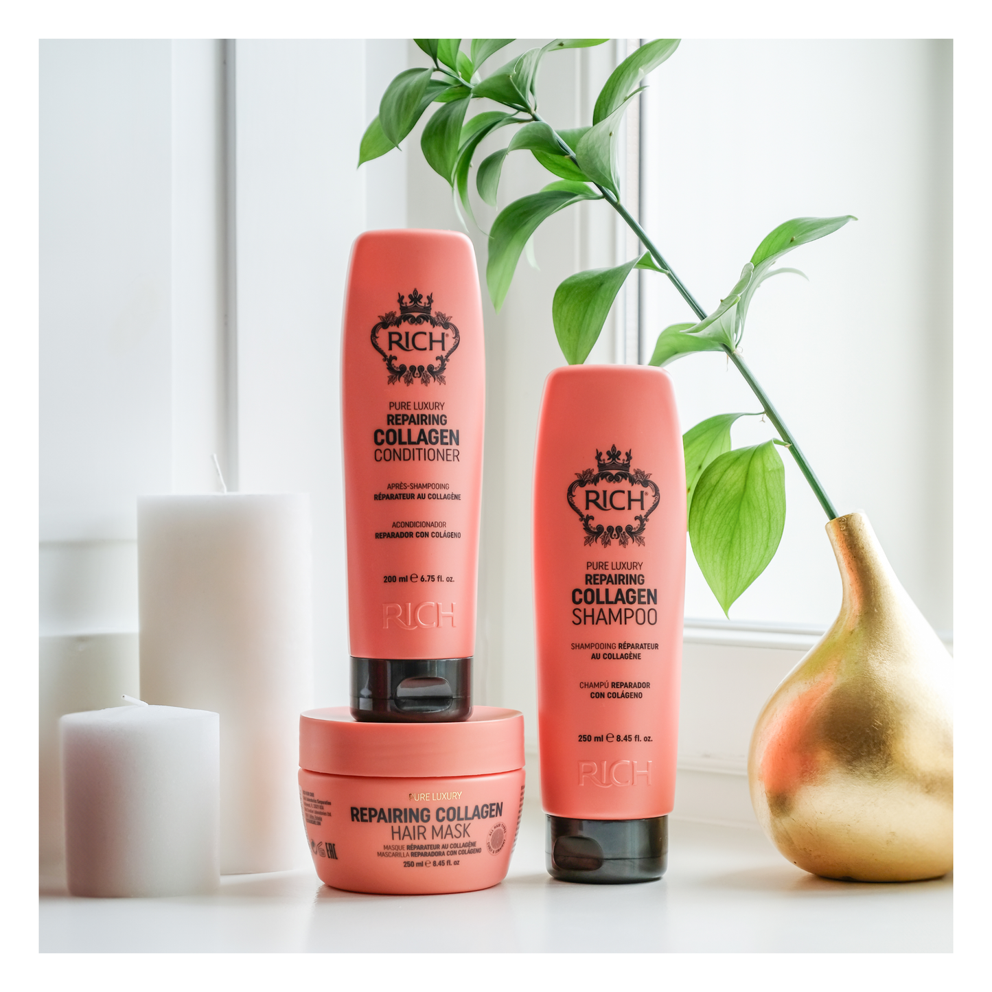 Rich Hair Care - Repairing Collagen - Shampoing réparateur au collagène - 250 ML