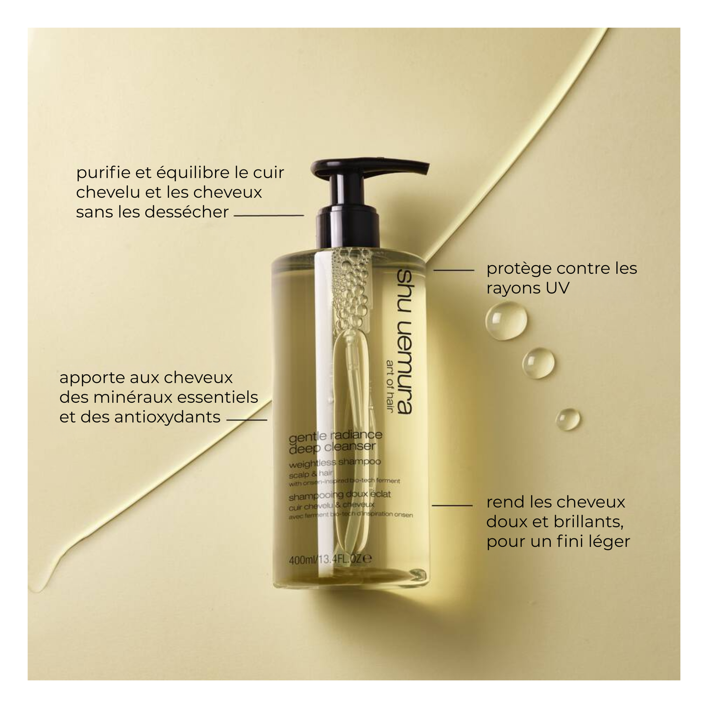 Shu Uemura - Gentle radiance - Shampoing - 400 ML