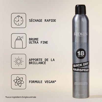 RK QUICK DRY HAIRSPRAY 18 400ML