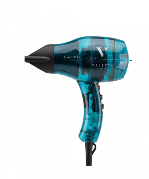 VELECTA - Sèche cheveux turquoise - TGR 1.7 - Transparent turquoise